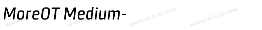 MoreOT Medium字体转换